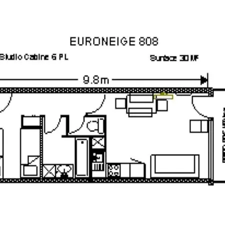 Apartamento Résidence Euroneige - Pour 6 Personnes Mae-7573